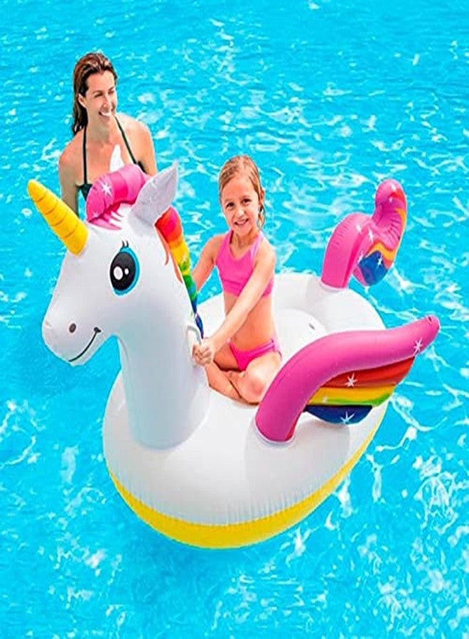 Glan Inflatable Pool Mat Float Swimming Pool Floating Mat Summer Beach Pool Party Float Lounge for Kids and Adults (Animal Swim Ring) - Image 1